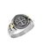 Anillo sello cruz San Benito pestañas Plata y Oro