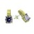 ARO CUBIC REDONDO CON GRIFA 7MM PLATA Y ORO