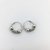AROS ARGOLLA RESORTE PLATA 925 CON 2 BOLITAS 4mm