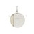 Medalla redonda para grabar con aplique lateral - comprar online