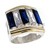ANILLO CON PIEDRAS CUBIC GRANDES BAGUETTE - comprar online
