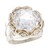 Anillo mundo piedra cubic y virola Plata y Oro en internet