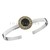 Media Esclava Plata y Oro con Medalla Oro Onix 14mm - comprar online