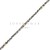 Pulsera Espiga Plata y Oro Maciza 4mm