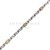 Pulsera Paris maciza 4mm Plata y Oro