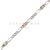 Pulsera Grumet Maciza 3x1 Plata y Oro