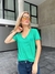 Remera Flowers Verde