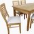 JUEGO DE COMEDOR MESA VIENA PARAISO 1.50x0.80 + 6 SILLAS MODENA PARAISO
