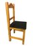SILLA ECO COMBINADA LACA POLIURETANICA ROBLE CLARO Y NEGRO
