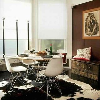 Set * 4 Silla Eames Dsr Abs Cromada Comedor - Alto Impacto en internet