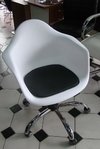Sillon Eames Blanco Giratorio Para Pc Escritorio Ruedas - tienda online