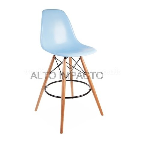 Banqueta Taburete Silla Dsb Dsw Charles Eames Celeste
