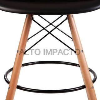 Banqueta Taburete Silla Sillon Moderna Dab Daw Eames Negro - tienda online