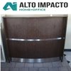 Mostrador Recepción De 120 Curvo Detalles Acero