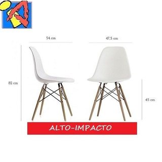 Set *4 Silla Eames Dsw Comedor Madera Color - Alto Impacto - ALTO IMPACTO Home + Office