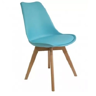 Set 4 Silla Tulip Escandinava Eames Verde Aqua- Alto Impacto