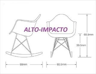 Imagen de Silla Sillon Mecedora Rocking Eames Futura Mama Amamantar