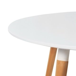 Mesa Eames 80 Dsw Pata Madera Redonda Laca- Alto Impacto en internet
