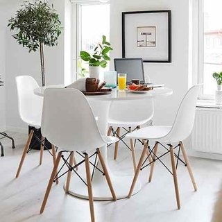 Combo Mesa Tulip 80 + 2 Sillas Eames- Alto Impacto - comprar online