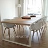 Mesa Comedor Metalica Industrial Rustica 180cm- Alto Impacto en internet