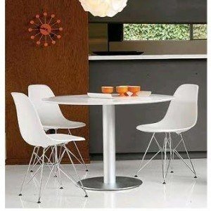 Set * 4 Silla Eames Dsr Abs Cromada Comedor - Alto Impacto - ALTO IMPACTO Home + Office