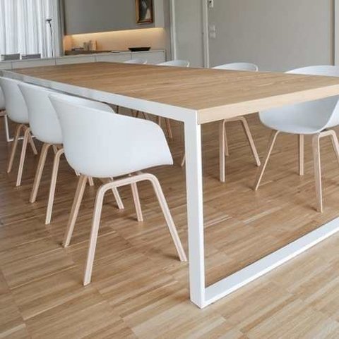 Mesa Comedor Metálica Industrial Rustica 180 + 12 Pagos - Alto Impacto