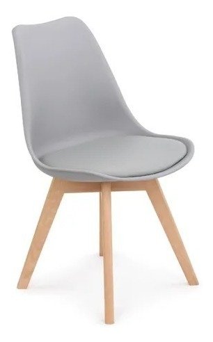 Set * 4 Silla Tulip Escandinava Eames Base Madera - Alto Impacto - ALTO IMPACTO Home + Office