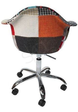 Imagen de Sillon Silla Patchwork Daw Eames Bas Giratoria- Alto Impacto
