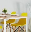 Mesa Comedor Metalica Industrial 120 + 4 Silla Alto Impacto