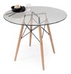Mesa Eames 120 Vidrio Redonda Comedor Cocina - Alto Impacto - comprar online