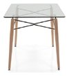 Combo Mesa Eames Dsw Vidrio 120 * 80 + 4 Silla- Alto Impacto - ALTO IMPACTO Home + Office