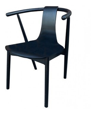 Mesa Auxiliar + 2 Sillas Wishbone Wegner Escandinava