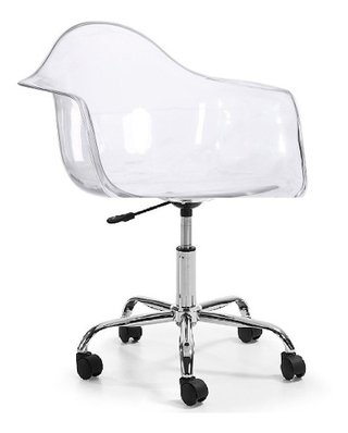 Sillon Eames Transparente Giratorio Pc Ruedas- Alto Impacto en internet