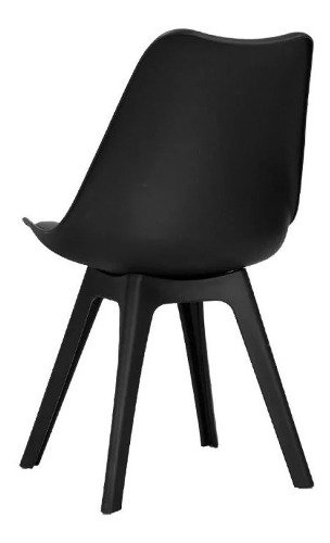 Set 6 Silla Tulip Almohadón Pata Madera Negra - Alto Impacto - comprar online