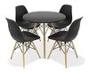Combo Mesa Comedor 120 Redonda + 4 Silla Eames- Alto Impacto