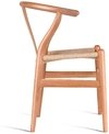 Set 4 Sillon Wishbone Hans Wegner Madera Natural Importada - Alto Impacto en internet