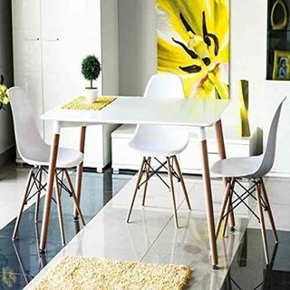 Combo Mesa Eames 140 Cm + 4 Silla Dsw Eames - Alto Impacto - ALTO IMPACTO Home + Office