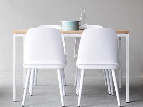 Mesa Comedor Metalica Industrial 120 + 4 Silla- Alto Impacto