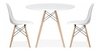 Combo Mesa Eames 80 Cm + 2 Sillas Dsw Eames - Alto Impacto - ALTO IMPACTO Home + Office
