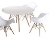 Set * 4 Sillon Eames Daw Abs B Madera Blanco- Alto Impacto - tienda online