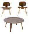 Mesa Ratona Baja Eames Lcw Plywood 86cms Diámetro - tienda online