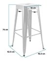 Banqueta Taburete Tolix Cobre Rusty - Alto Impacto- - ALTO IMPACTO Home + Office