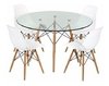 Combo Mesa Eames Vidrio 100 + 2 Sillas Eames 1- Alto Impacto en internet