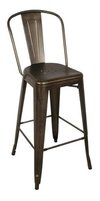 Set 4 Banqueta Taburete Tolix Respaldo Alto - Alto Impacto - comprar online