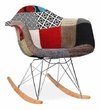 Sillón Eames Rocking Mecedora Patchwork- Alto Impacto