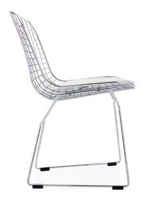 Imagen de Set 4 Silla Bertoia Acero Cromado Almohadón Importadas - Alto Impacto