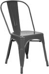 Set 2 Silla Tolix Metalica Gris Galvanizada- Alto Impacto