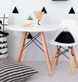 Combo Mesa Eames 60 + 2 Silla Kids Niños 1- Alto Impacto - tienda online