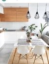 Combo Mesa Eames Madera 120 + 4 Sillas Tulip E- Alto Impacto - comprar online