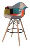 Banqueta Taburete Silla Sillon Patchwork Eames Dsb Daw